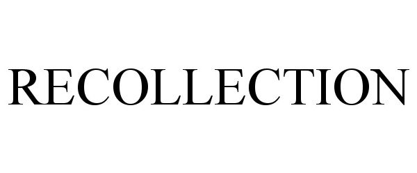 Trademark Logo RECOLLECTION
