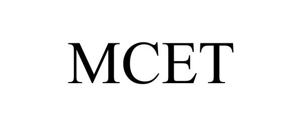Trademark Logo MCET