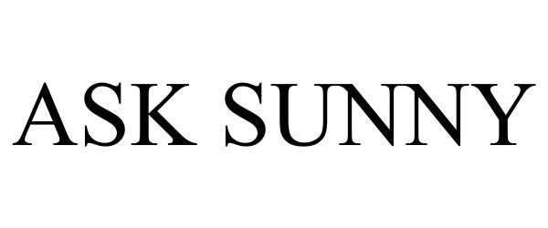 Trademark Logo ASK SUNNY