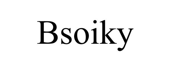 Trademark Logo BSOIKY