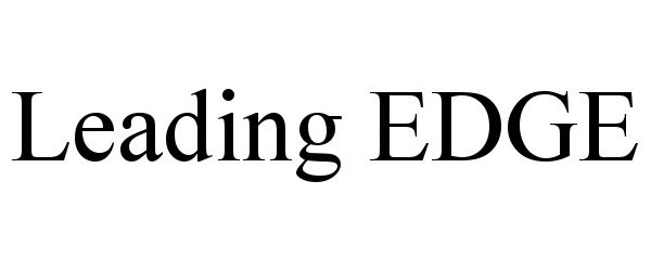 Trademark Logo LEADING EDGE