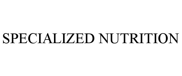 Trademark Logo SPECIALIZED NUTRITION