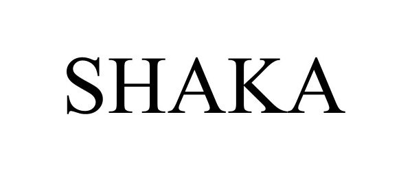 Trademark Logo SHAKA