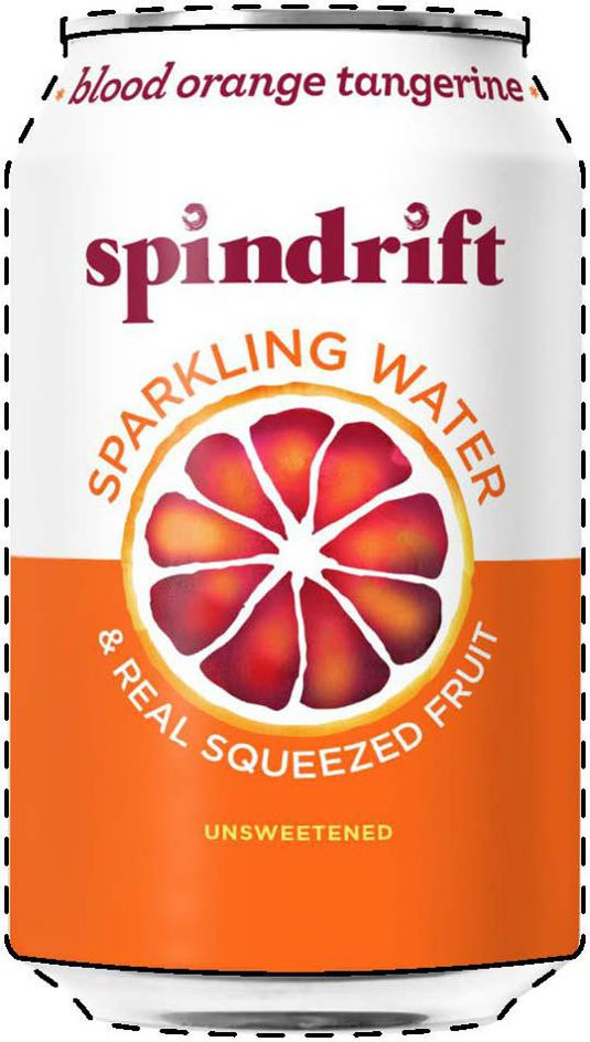  SPINDRIFT, * BLOOD ORANGE TANGERINE*, SPARKLING WATER, &amp; REAL SQUEEZED FRUIT, UNSWEETENED