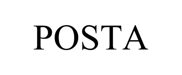 Trademark Logo POSTA