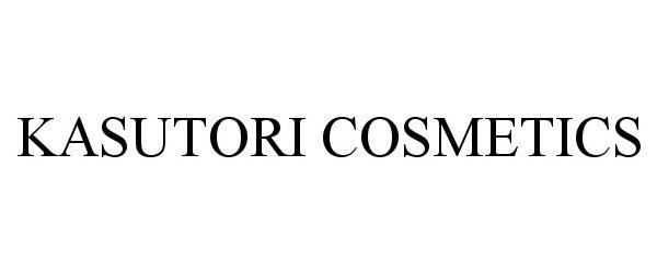 Trademark Logo KASUTORI COSMETICS