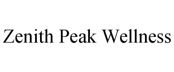  ZENITH PEAK WELLNESS