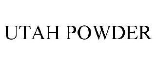 Trademark Logo UTAH POWDER