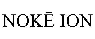 Trademark Logo NOKE ION