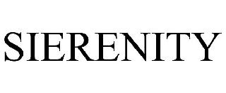 Trademark Logo SIERENITY