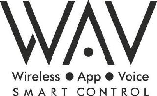 Trademark Logo WAV WIRELESS APP VOICE SMART CONTROL