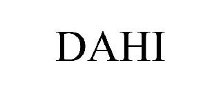Trademark Logo DAHI