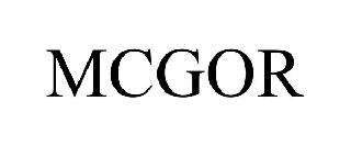Trademark Logo MCGOR