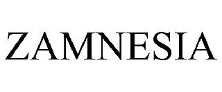 Trademark Logo ZAMNESIA