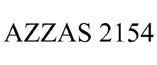 Trademark Logo AZZAS 2154