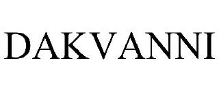 Trademark Logo DAKVANNI