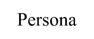Trademark Logo PERSONA