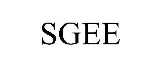 Trademark Logo SGEE