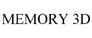 Trademark Logo MEMORY 3D