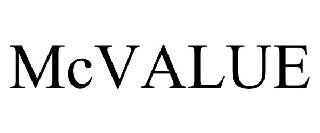 Trademark Logo MCVALUE