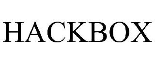 Trademark Logo HACKBOX