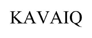 Trademark Logo KAVAIQ