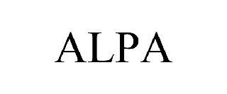 Trademark Logo ALPA