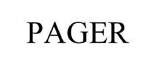 Trademark Logo PAGER