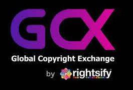 Trademark Logo GCX GLOBAL COPYRIGHT EXCHANGE BY RIGHTSIFY