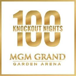 Trademark Logo 100 KNOCKOUT NIGHTS MGM GRAND GARDEN ARENA