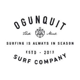 Trademark Logo OGUNQUIT SURF COMPANY TRADE MARK SURFING IS ALWAYS IN SEASON ESTD. 2012