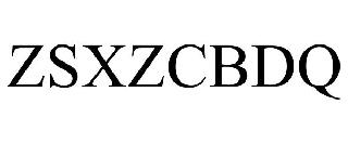 Trademark Logo ZSXZCBDQ