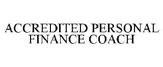  ACCREDITED PERSONAL FINANCE COACH