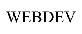 Trademark Logo WEBDEV
