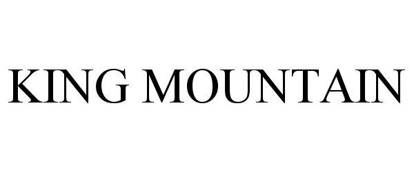 Trademark Logo KING MOUNTAIN