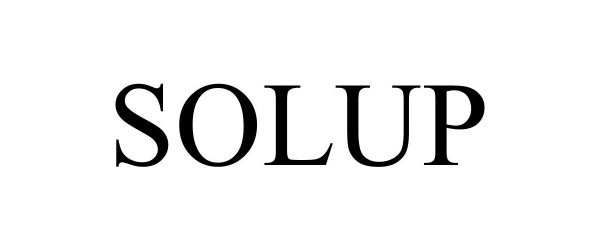 Trademark Logo SOLUP