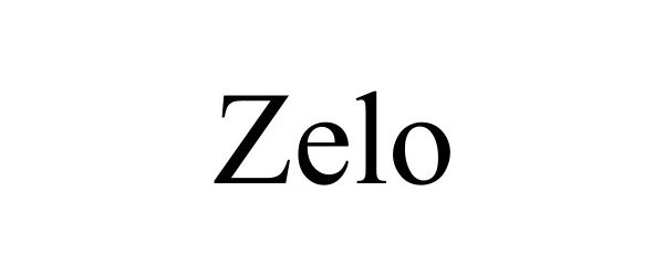 Trademark Logo ZELO