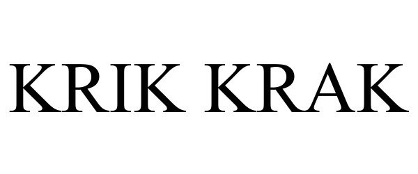 Trademark Logo KRIK KRAK