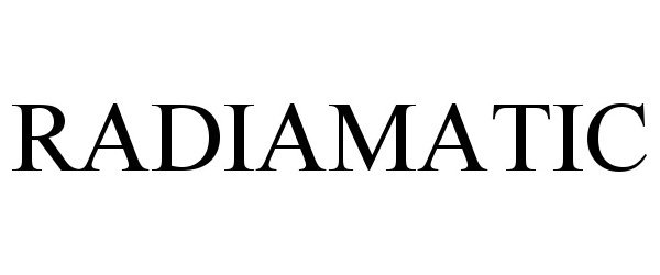 Trademark Logo RADIAMATIC