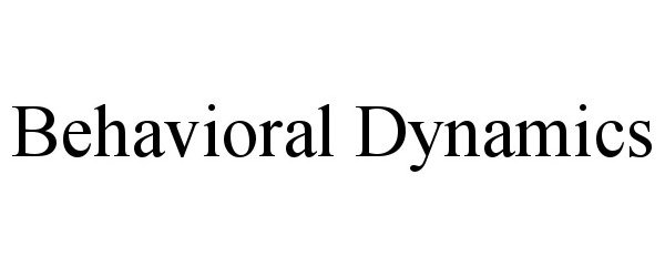 Trademark Logo BEHAVIORAL DYNAMICS
