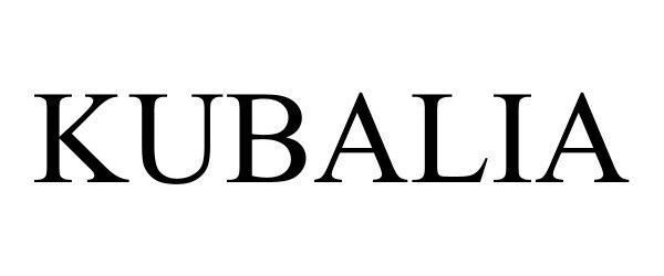 Trademark Logo KUBALIA