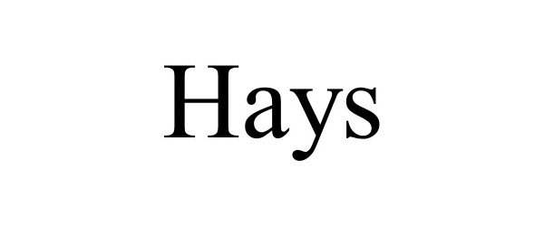 Trademark Logo HAYS