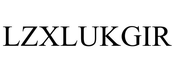 Trademark Logo LZXLUKGIR