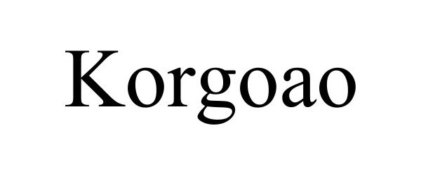 Trademark Logo KORGOAO