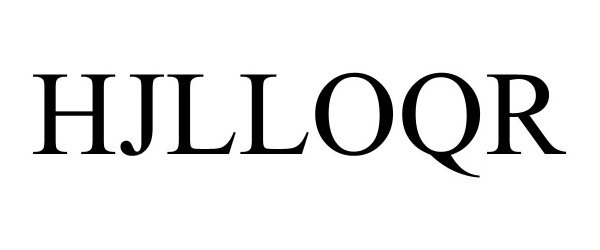 Trademark Logo HJLLOQR