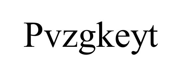 Trademark Logo PVZGKEYT