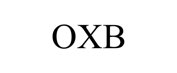 Trademark Logo OXB