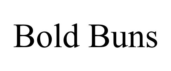 Trademark Logo BOLD BUNS