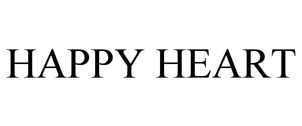 Trademark Logo HAPPY HEART