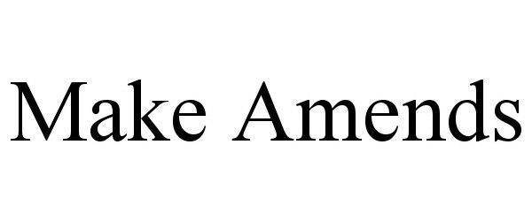 Trademark Logo MAKE AMENDS